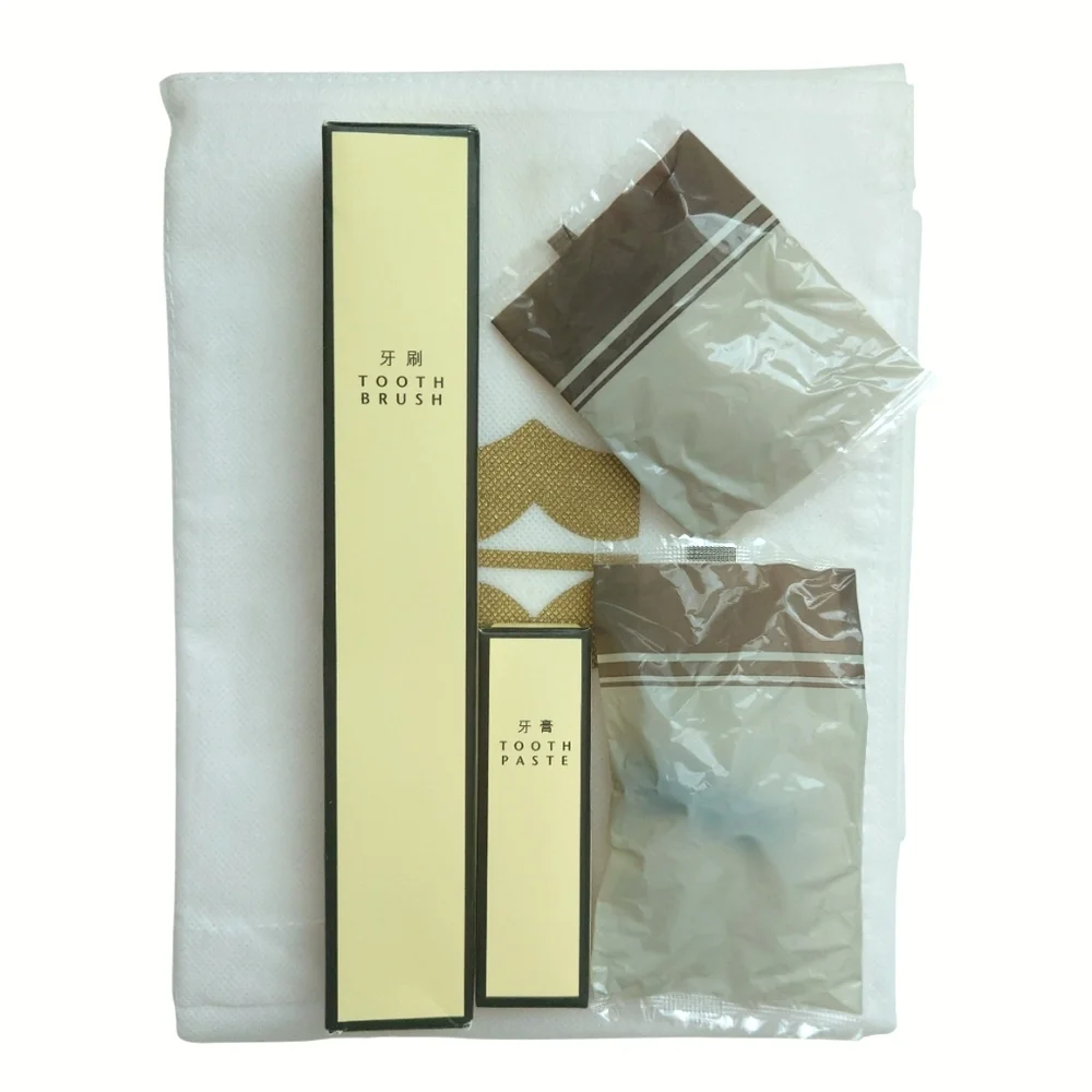 SHANGRI-LA Unisex Travel Amenity Kit Guest Slippers & Basic Essentials Set